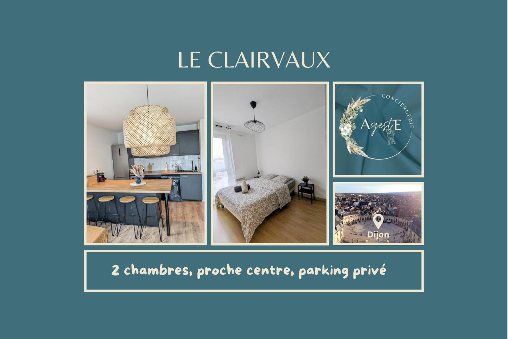 Le Clairvaux - Proche Centre Avec 1 Place En Parking Souterrain Діжон Екстер'єр фото